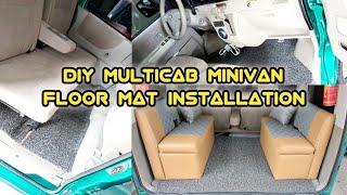 DIY Multicab Minivan Carpet Installation | Noodle type Car Matting | Van & Wagon #daihatsu