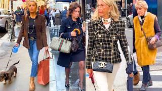 Fashion for Over 60, 50, 40, 30  OCTOBER 2024 Lookbook| Street Style from Milan & Shopping Walk