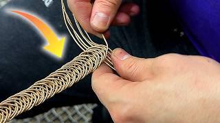 How Do Craftsmen Turn a Delicate 0 5 mm Gold Wire into a Braided Bracelet?