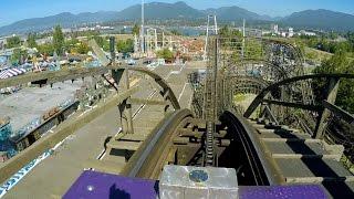 Coaster front seat on-ride HD POV Playland at the PNE