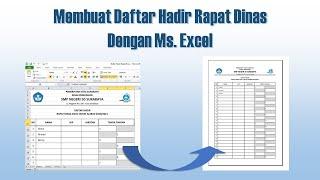 Cara Membuat Daftar Hadir Rapat Dinas