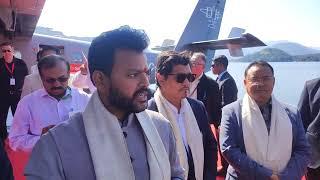 Union Civil Aviation Minister Kinjarapu Rammohan Naidu speaks about the demo of seaplane on Nov 14