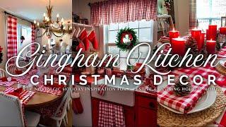 Gingham Christmas Kitchen: Nostalgic Holiday Inspiration for a Festive and Inviting Holiday Home 