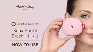 How to use GESKE x Hello Kitty - Sonic Facial Brush | 4 in 1