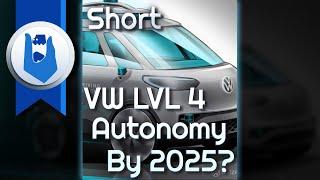 Volkswagen Plans Level 4 Autonomous Electric Commercial Vehicles By 2025 #Short