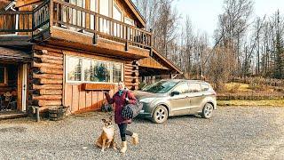 Slumber party at the Alaskan OFF GRID cabin!