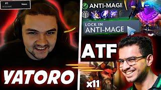 Y A T O R O 's Insane Anti-Mage Plays TOYING AMMAR 