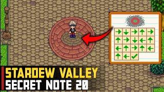 Green Arrows and Red Circle Note | Stardew Valley (Secret Note #20)