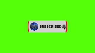 Green screen animated subscribe button for YouTube | Nanda Creations