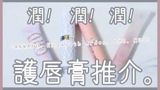 潤!潤!潤! 4款護唇膏推介 | DHC | MUJI | CANMAKE | Elizabeth Arden | Swatch + Review | 每天只做一件事VLOG #11 | 艾菲 IVY