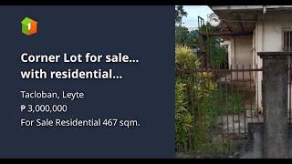 Corner Lot for sale... with residential building for repair!