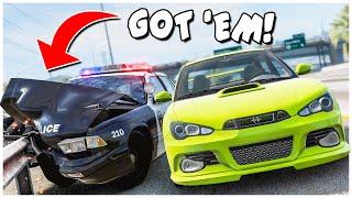 TROLLING My Friends in BeamNG POLICE CAR HUNT!