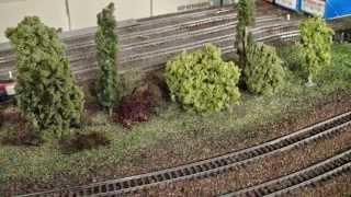 Umbau einer Märklin Anlage + Oberleitung , Alterations to a Märklin Modeltrain layout,