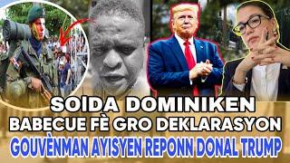 solda dominiken ‍️ babecue fache Dominique Dupuy reponn Donal trump bwa mare