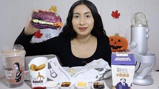 ASMR~The Addams Family Burger King Meal Mukbang!! 