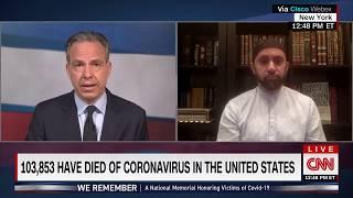 Imam Khalid Latif's Must-Listen-To Prayer on CNN for Covid-19 Victims in America