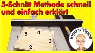 5 Schnitt Methode einfach erklärt zum Nachmachen Queranschlag einstellen IngosTipps