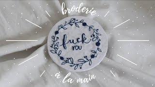Broderie à la main