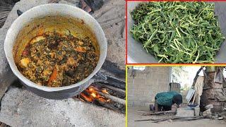 How to prepare WATER LEAF stew !! GBOMAA TADI stew !! EWE LOCAL FOOD