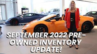 SEPT 2022 SHOWROOM UPDATE! Current Deals and Inventory at Lamborghini Uptown Toronto!