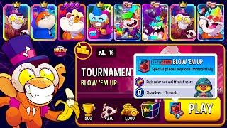 NEW SHOWDOWN TOURNAMENT! 16 players Blow'Em Up + Rainbow | Match Masters PVP