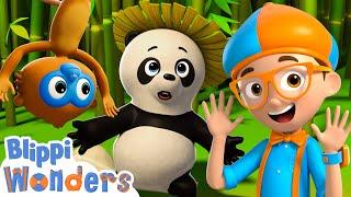 Blippi Wonders | Jungle Animals! | Blippi Animated Series | Cartoons For Kids