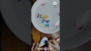 Magical floating pens painting | Trending floating pen art challenge #floating #art #viral #shorts