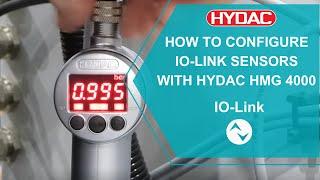 How to configure IO Link sensors with HYDAC HMG 4000