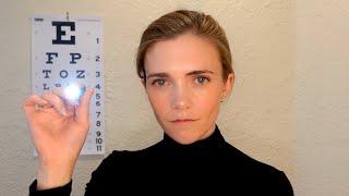 ASMR Testing Your Vision  | Soft Spoken | Personal Attention | Tapping | Tracing | Eye Exam