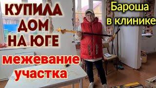 Купила дом на юге. Межевание участка. Бароша в клинике, под капельницей...