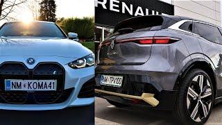 2022 BMW i4 vs 2022 Renault Megane E-TECH 360 Degree Camera System Comparison by Supergimm