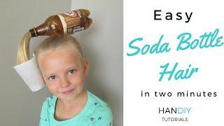 Easy Soda Bottle Hair Tutorial: Crazy Hair Day!