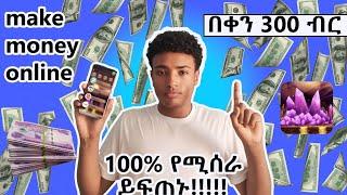 Make Money Online In Ethiopia/በቀን 300ብር የሚከፍል APP/Online Business In Ethiopia/100% የሚሰራ