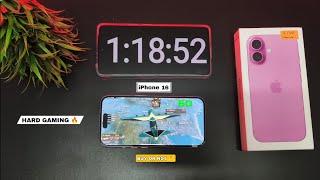 iPhone 16 Bgmi Test, Heating & Battery Test | Unboxing | Power Check | Bgmi Test Graphics |