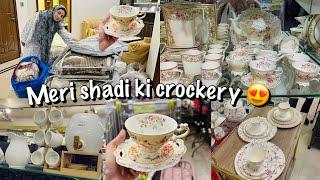 Meri shadi ki Crockery ️ / Mera jahez ka pura saman dikha dia aj ️