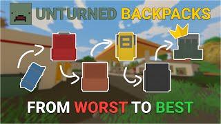 All Unturned Backpacks (Worst to Best) in 2024