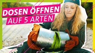 Konserven öffnen ohne Dosenöffner || "Das schaffst du nie!"