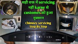 Elica chimney servicing at home|Elica chimney cleaning|elica chimney auto cleaning| #service #clean