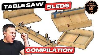 Every Table Saw Sled You NEED For Precise Cuts || Compilation