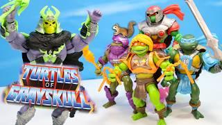 Teenage Mutant Ninja Turtles of Grayskull MOTU Crossover Action Figures Mikey Casey & Skeletor!