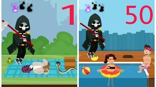 Death incoming complete 1 to 50 levels gameplay | death incoming game