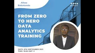 From Zero to Hero Data Analytics