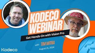 Kodeco Webinar: Get Hands On With Vision Pro and Spatial Computing With Tim Mitra