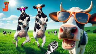 FUNNY COW DANCE 15 | Cow Song & Cow Videos 2024 | Cow music | funny dancing cow | gaiya meri gaiya