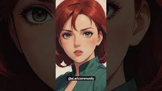 What if Scarlett Johansson as anime #anime  ##scarlettjohansson #avengers #shorts