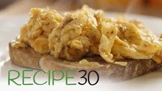 EASY INCREDIBLE SCRAMBLED EGGS - By RECIPE30.com