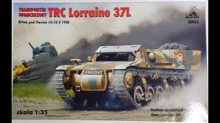 WHATS IN THE BOX. RPM MODELS 35052, 1/35. TRC LORRAINE 37L, MUNITIONS CARRIER. KIT REVIEW 142