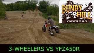 Bundy Hill Off-road | 450 chasing 3wheelers | Trike Circus | Yamaha YFZ450r | Hill Climbs | Trails