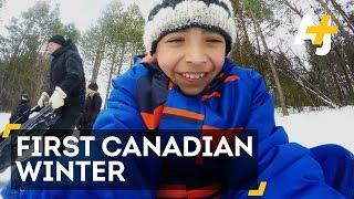 First Canadian Winter For Refugee Kids