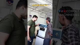 Softy ice cream machine live demonstration  #kitchen #kitchenappliance #premiumkitchen #food #yt